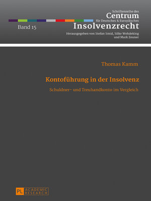cover image of Kontoführung in der Insolvenz